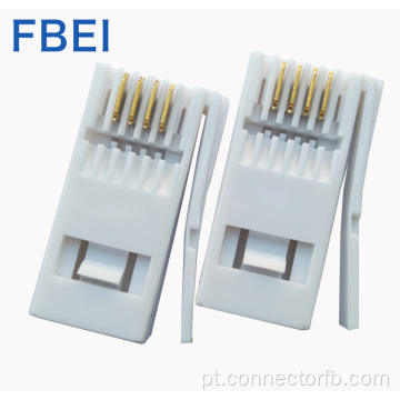 Conector RJ11 de tomada 6P4C / 6p6c